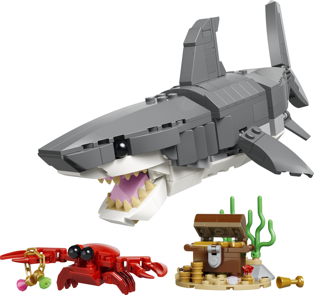 LEGO Creator Nature and Animals Fierce Shark with a Treasure Chest 31381 (2)