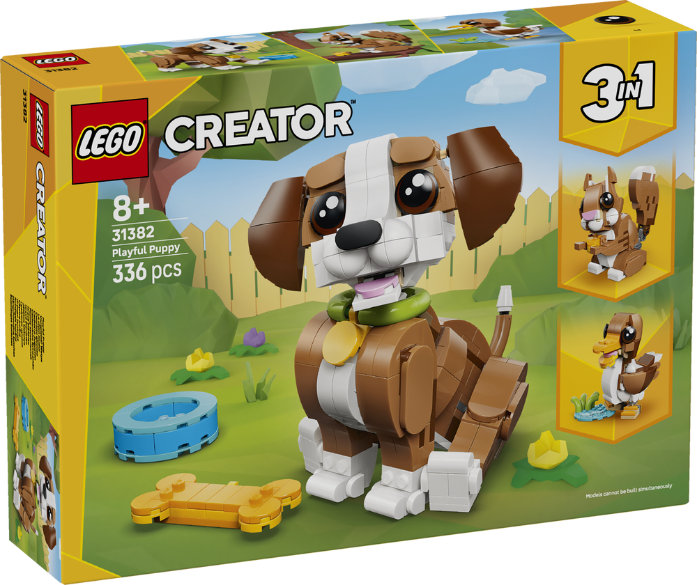 LEGO Creator Nature and Animals Cute Animals: Playful Puppy Dog 31382
