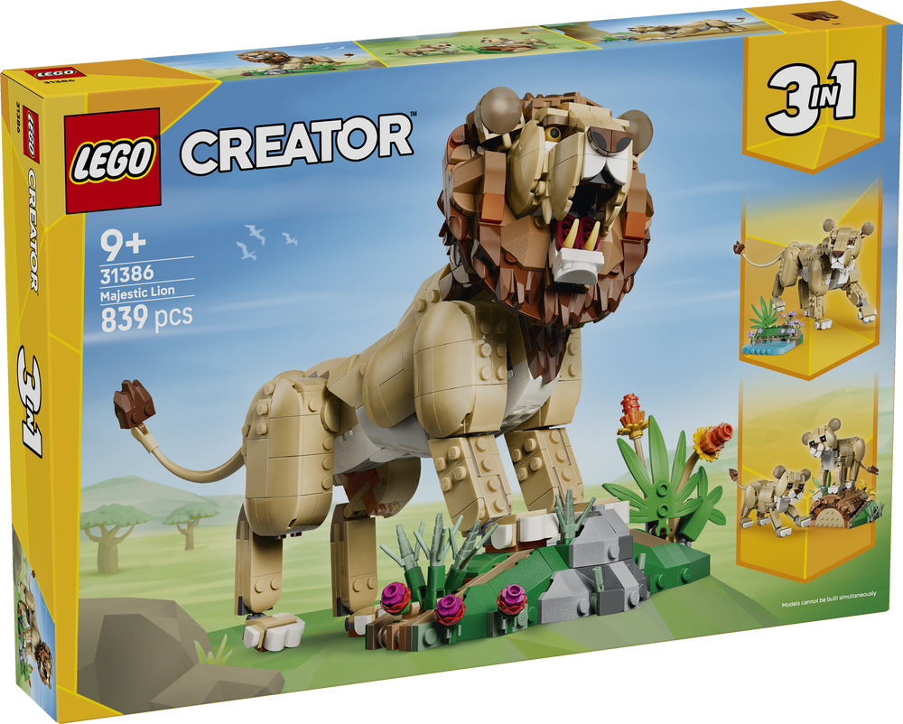 LEGO Creator Nature and Animals Wild Animals Majestic Lion 31386