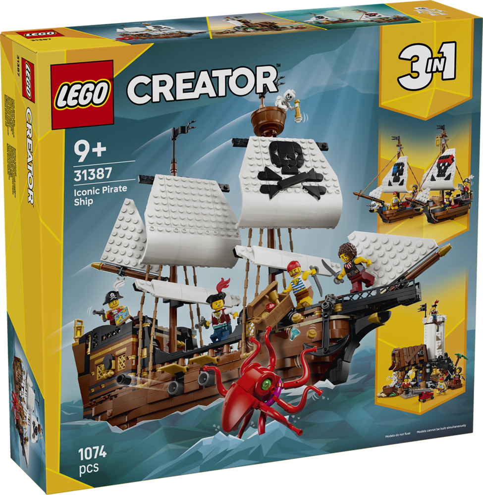 LEGO Creator Travel and History Iconic Pirate Ship 31387