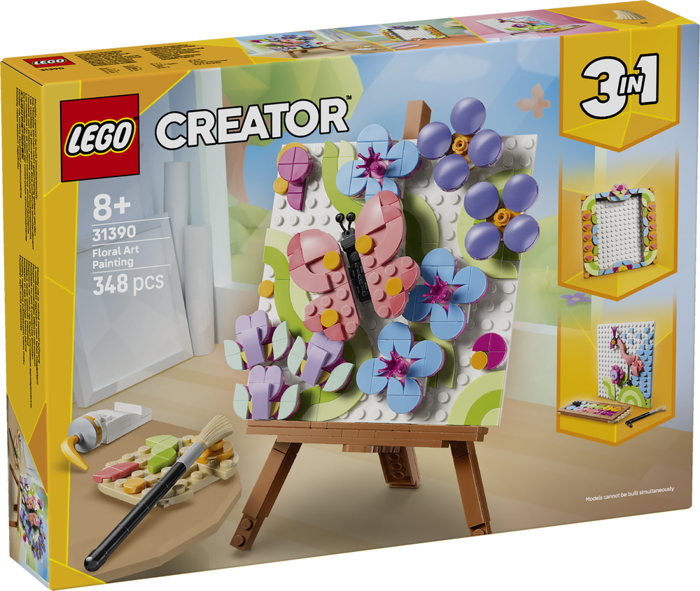 LEGO Creator Art and Design Floral Art Decor Painting 31390
