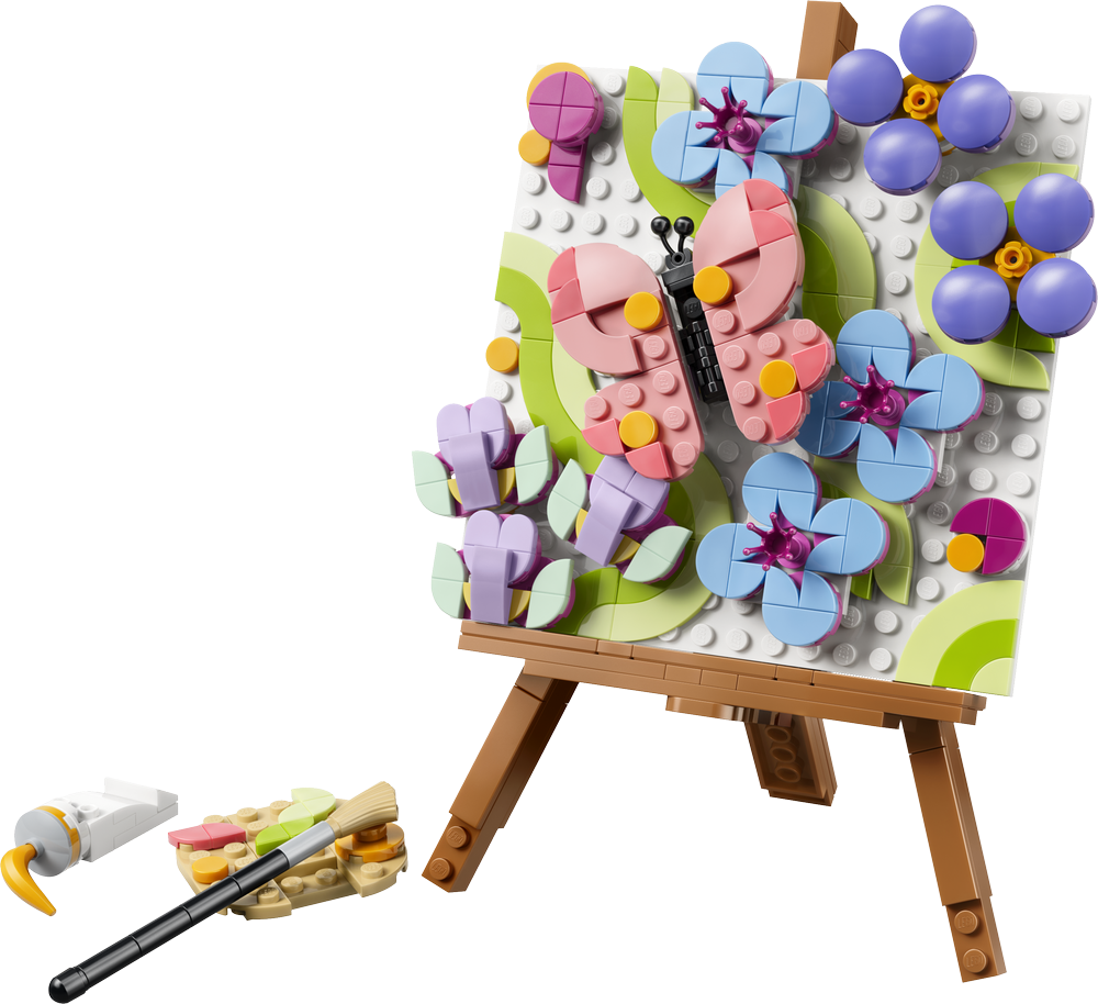 LEGO Creator Art and Design Floral Art Decor Painting 31390 (2)