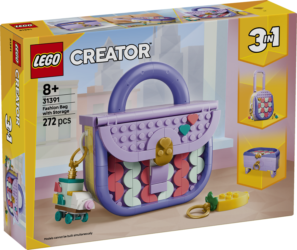 LEGO Creator Art and Design Art Fashion Bag with Storage 31391