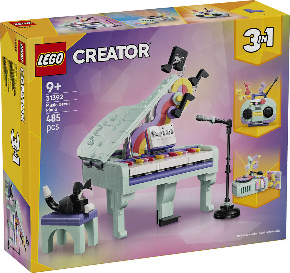 LEGO Creator Art and Design Music Decor Piano with Cat 31392