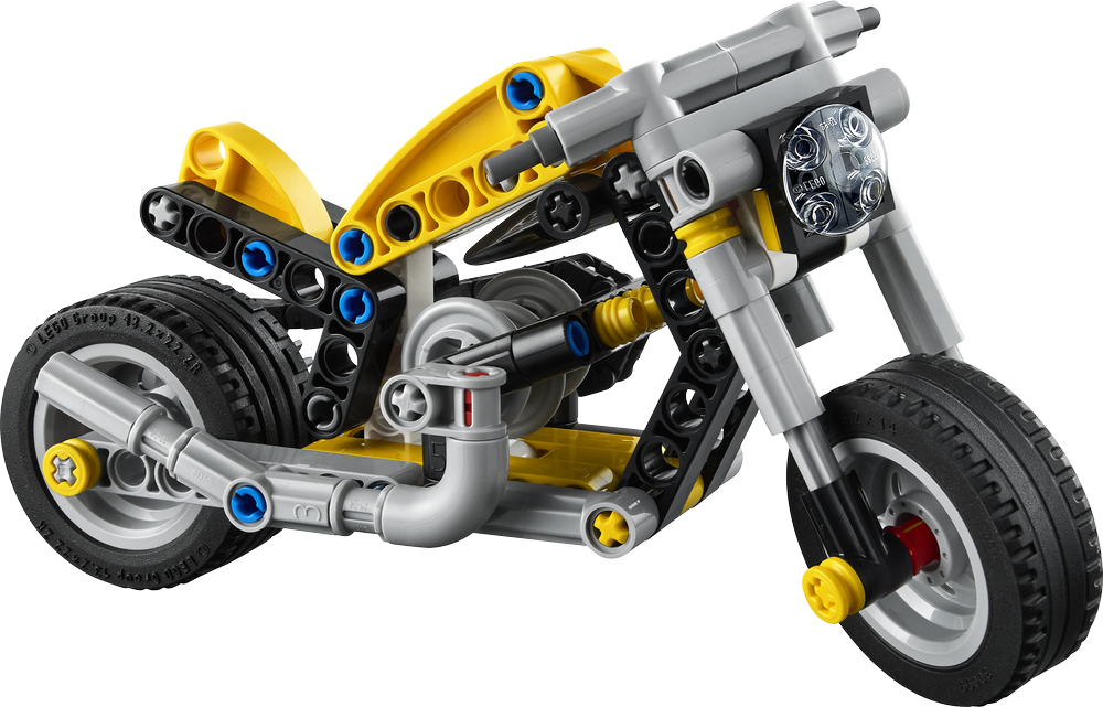 LEGO Technic Yellow Motorcycle 42225 (2)