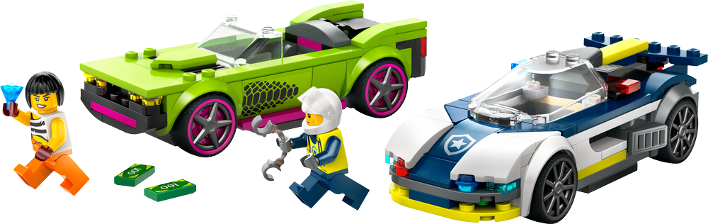 LEGO CITY Police Car and Muscle Car Chase 60415 (2)