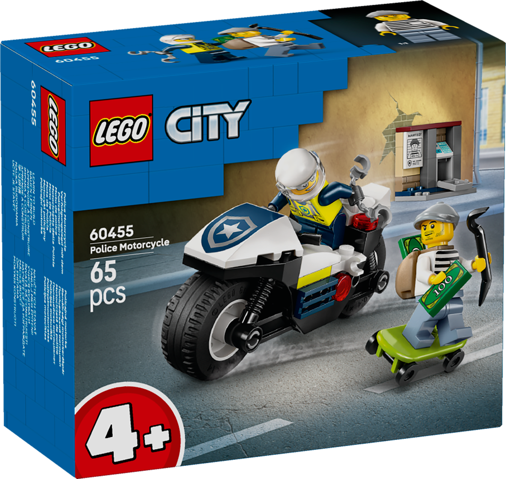 LEGO CITY Police Motorcycle Chase 60455