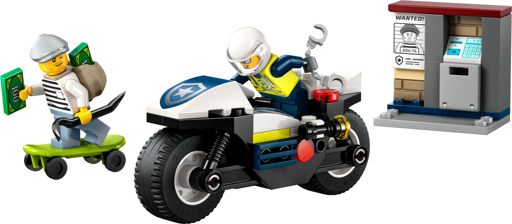LEGO CITY Police Motorcycle Chase 60455 (2)