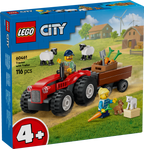 LEGO CITY Red Farm Tractor with Trailer & Sheep 60461