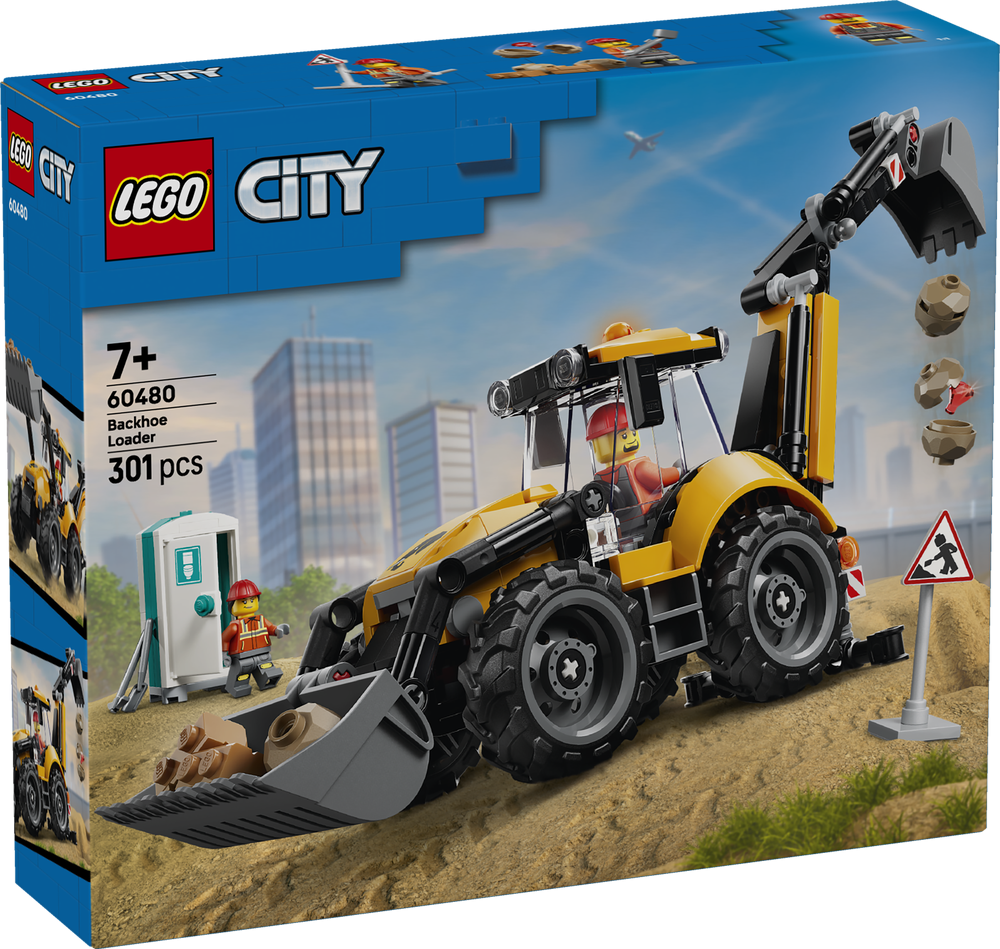 LEGO City Great Vehicles Yellow Backhoe Loader 60480