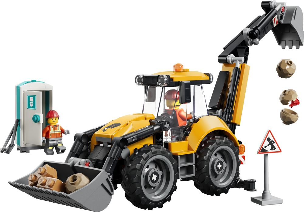 LEGO City Great Vehicles Yellow Backhoe Loader 60480 (2)