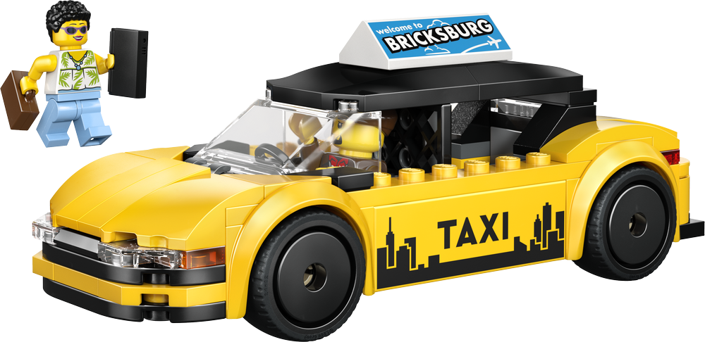 LEGO CITY Great Vehicles Yellow Taxi 60487 (2)