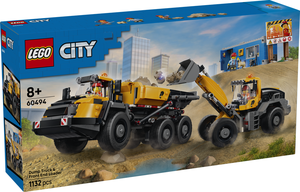 LEGO City Big Vehicles Dump Truck & Front End Loader 60494
