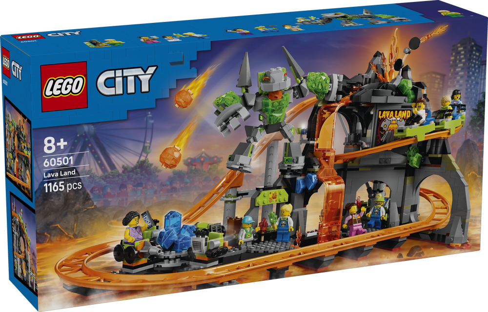 LEGO My City Lava Land Roller Coaster Park 60501