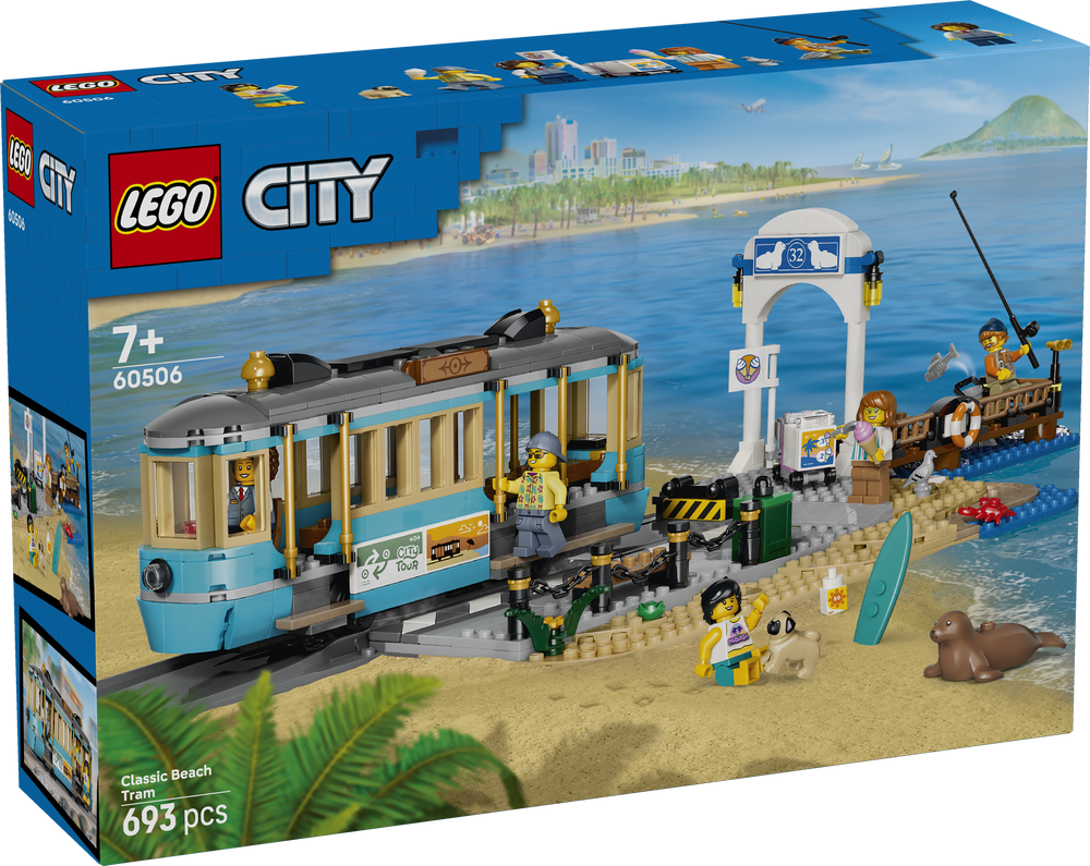 LEGO City Trains Classic Beach Streetcar 60506