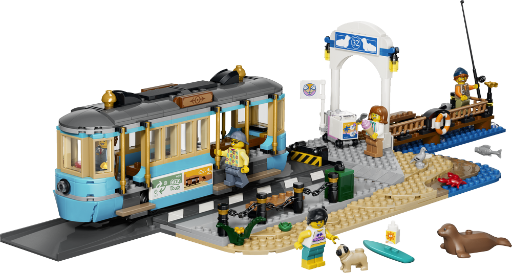 LEGO City Trains Classic Beach Streetcar 60506 (2)