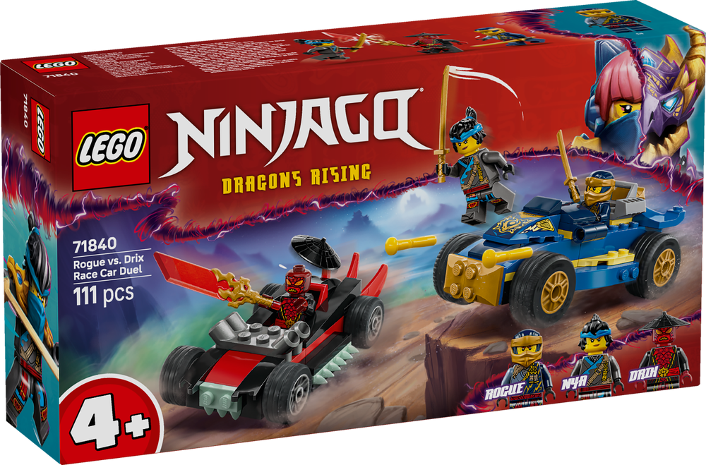 LEGO Ninjago Rogue vs. Drix Race Car Duel 71840