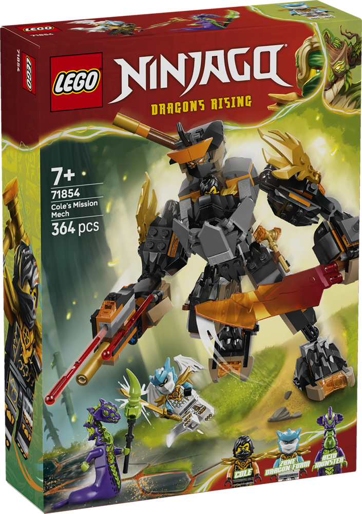 LEGO Ninjago Cole's Mission Mech & Dragon Zane 71854