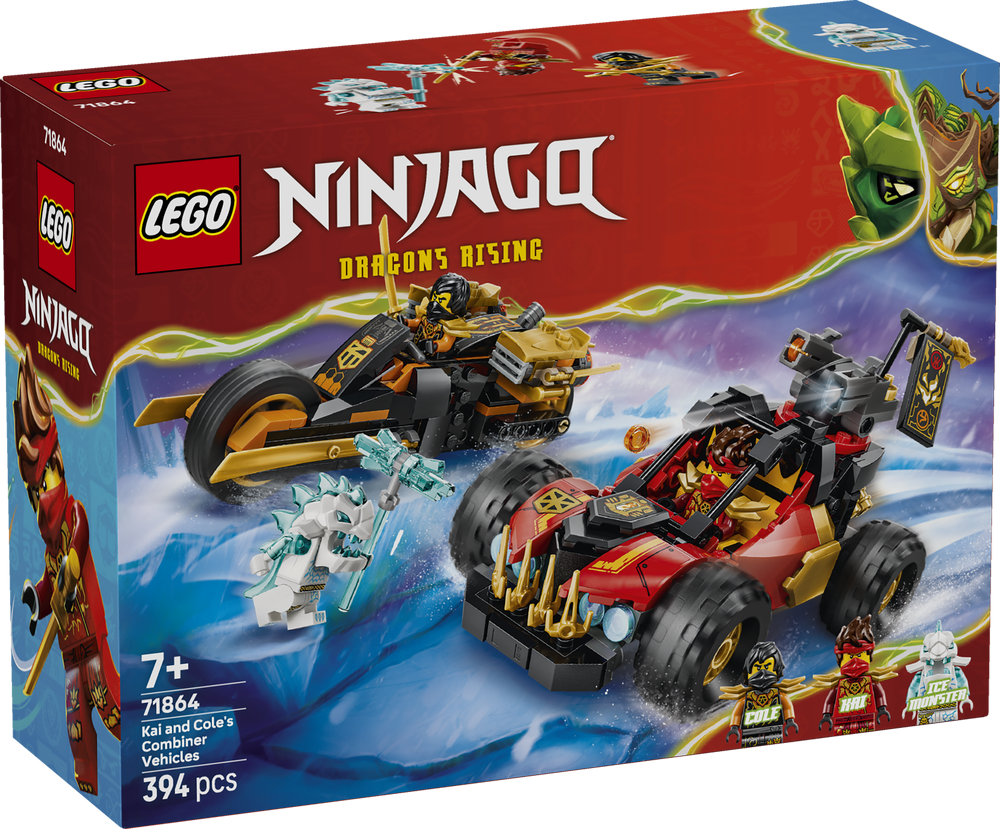 LEGO Ninjago Kai and Coles Combiner Vehicles 71864