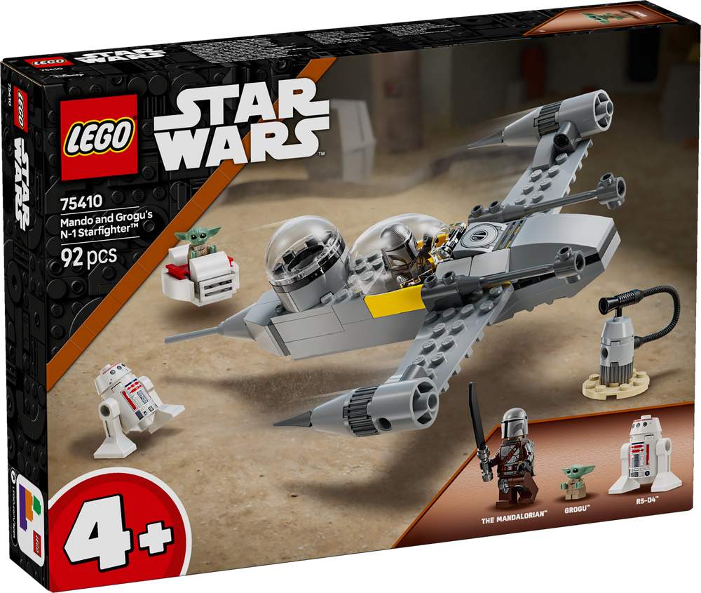 LEGO Star Wars TM Mando and Grogus N-1 Starfighter 75410