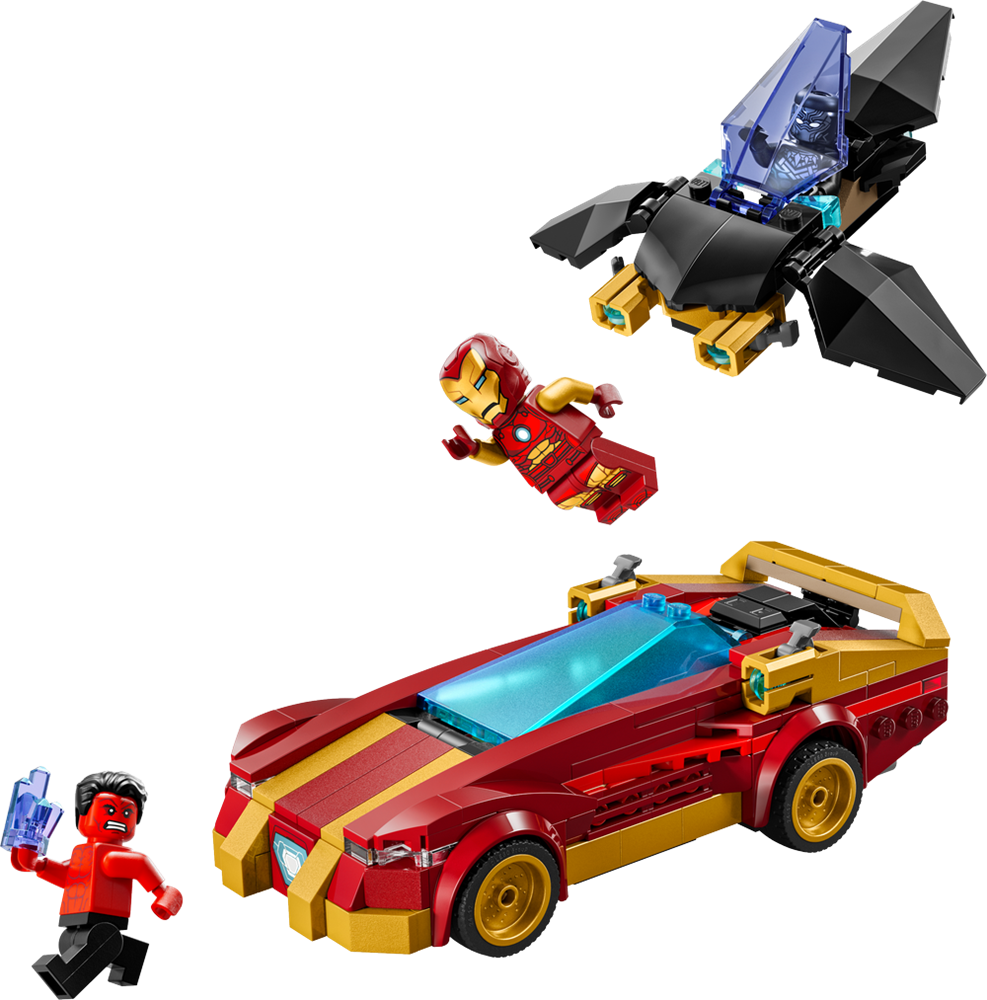 LEGO Super Heroes Marvel Iron Man Car & Black Panther vs. Red Hul 76310 (2)