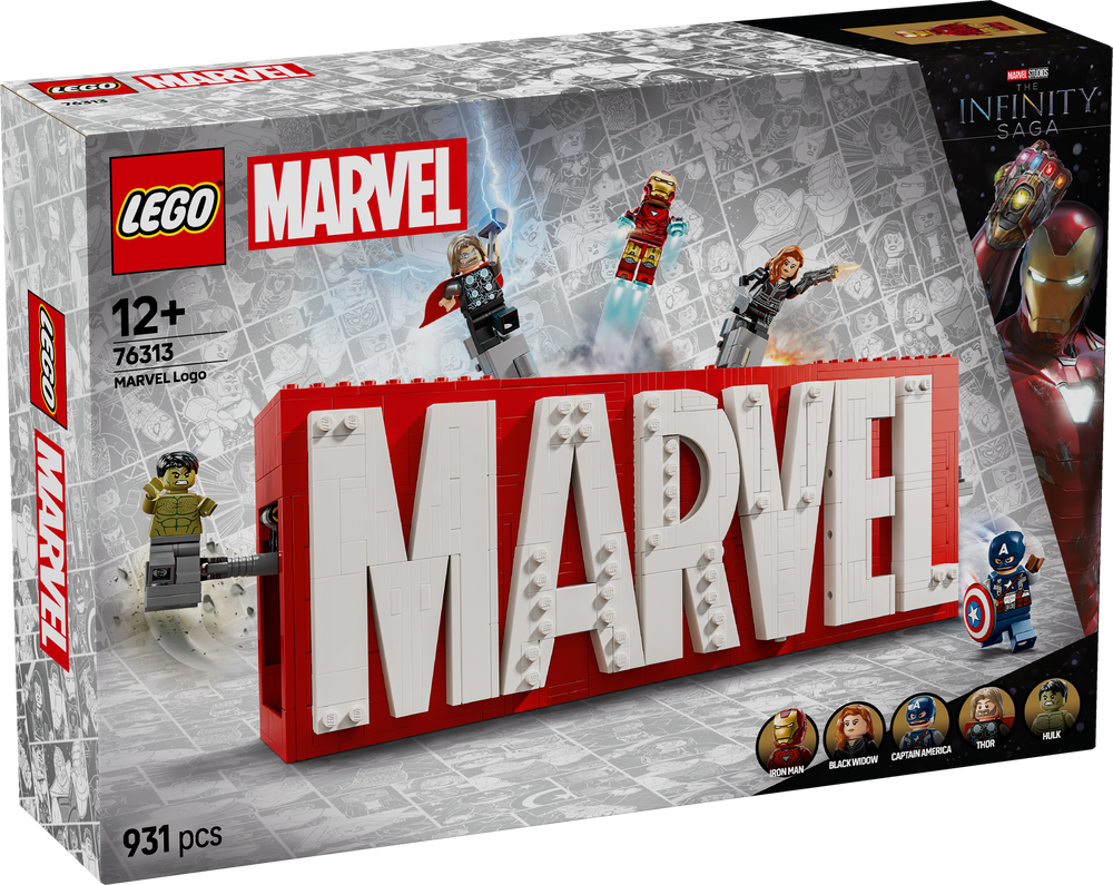 LEGO Super Heroes Marvel MARVEL Logo & Minifigures 76313