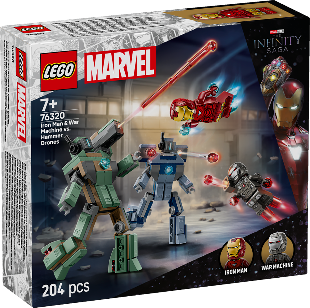 LEGO Super Heroes Marvel Iron Man & War Machine vs Hammer Drones 76320