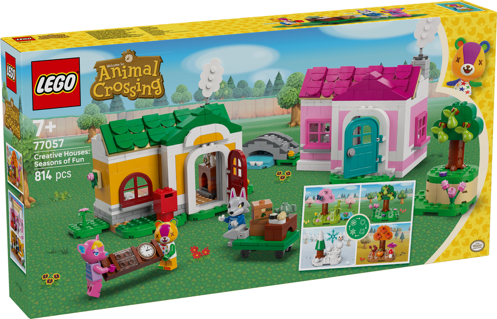 LEGO Animal Crossing Creative Houses Seasons of Fun 77057