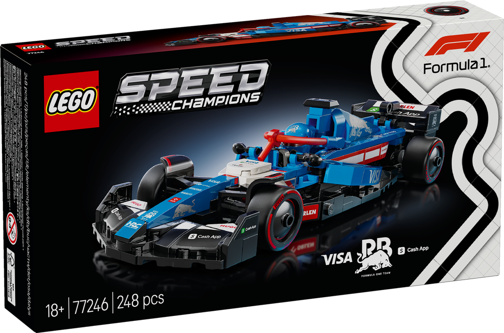 LEGO Speed Champions Visa Cash App RB VCARB 01 F1 Race Car 77246