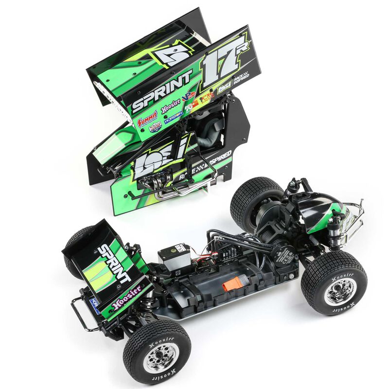 LOSI 22S Car RTR Green RC Sprint Car 1/10 Scale (21)