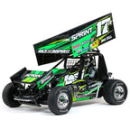 LOSI 22S Car RTR Green RC Sprint Car 1/10 Scale