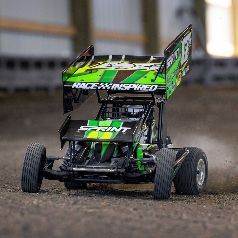 LOSI 22S Car RTR Green RC Sprint Car 1/10 Scale (27)
