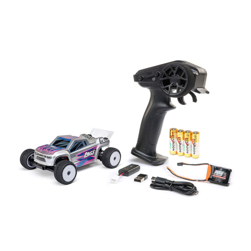 LOSI Micro-T 2WD Silver RTR RC Stadium Truck 1/28 Scale (2)