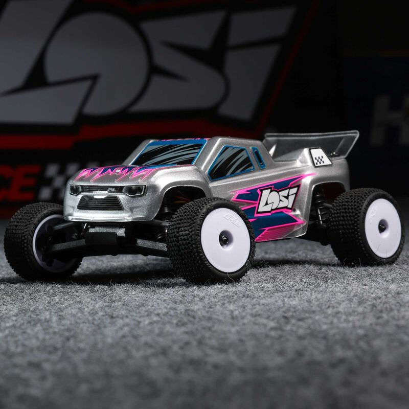 LOSI Micro-T 2WD Silver RTR RC Stadium Truck 1/28 Scale (21)