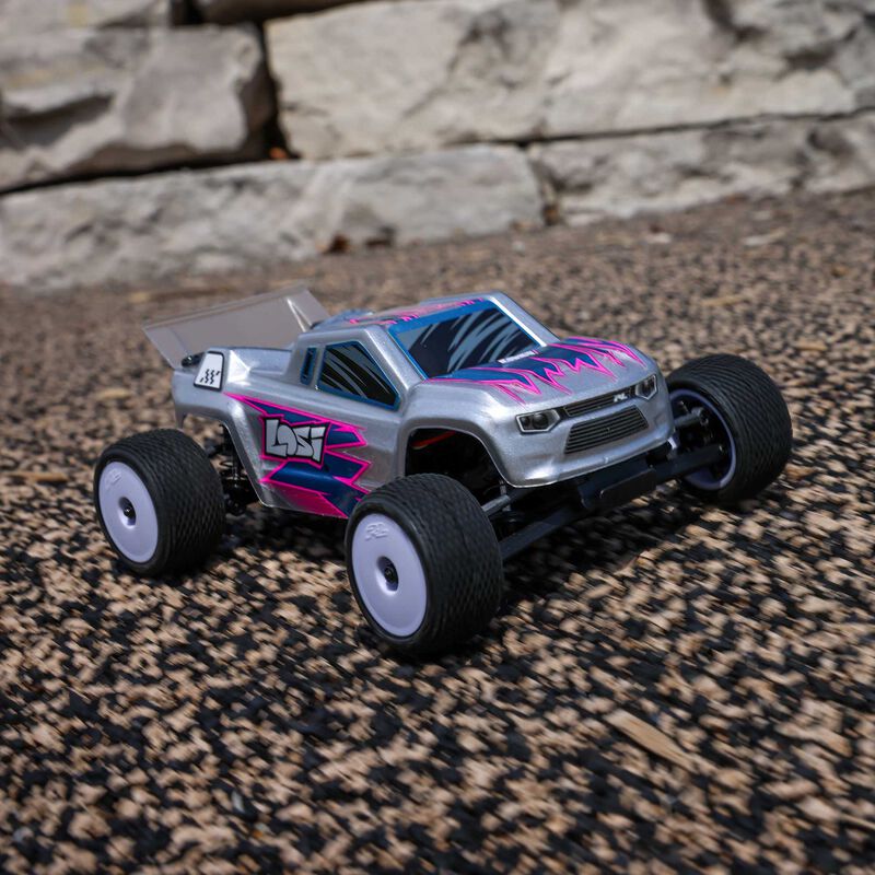 LOSI Micro-T 2WD Silver RTR RC Stadium Truck 1/28 Scale (19)