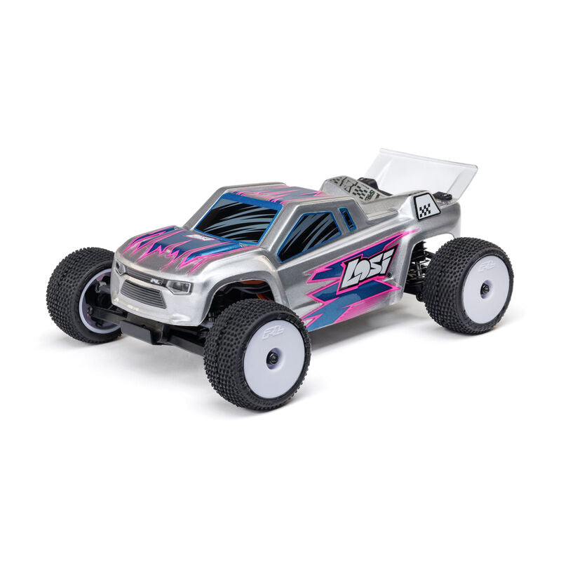 LOSI Micro-T 2WD Silver RTR RC Stadium Truck 1/28 Scale (18)