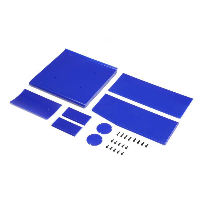 LOSI LOS-2853 Wing Panel Set, Blue: 22S Sprint (9250500083949)