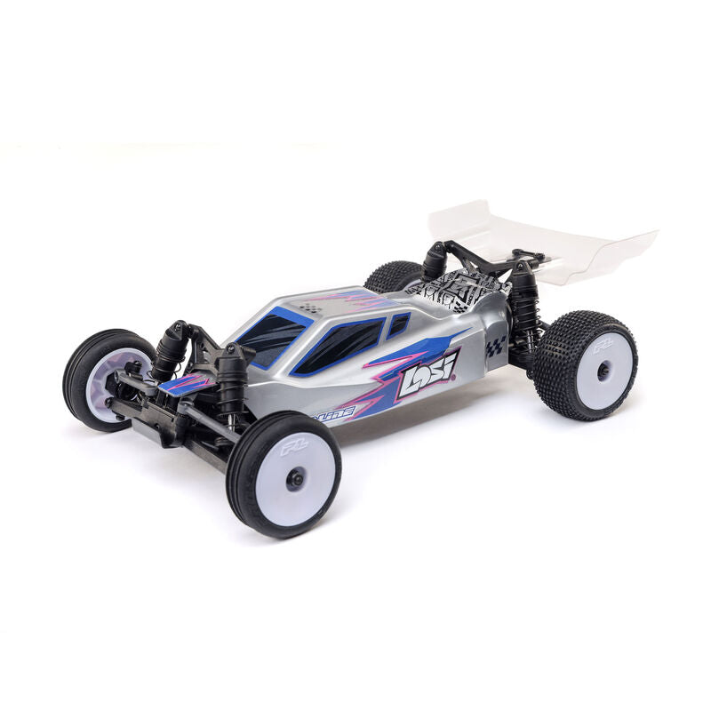 LOSI Micro-B 2WD RTR Silver RC Buggy 1/24 Scale