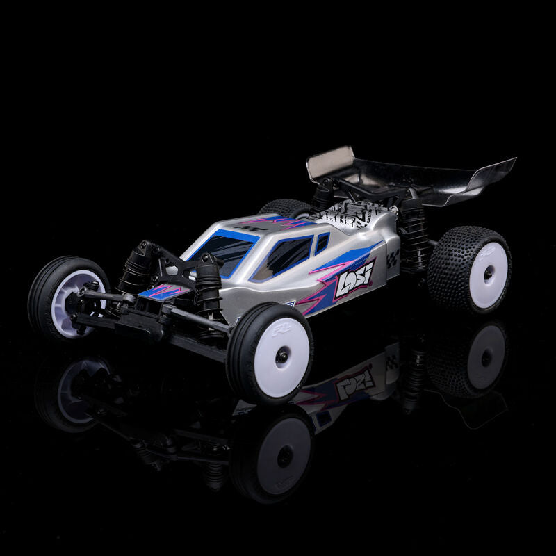 LOSI Micro-B 2WD RTR Silver RC Buggy 1/24 Scale (26)
