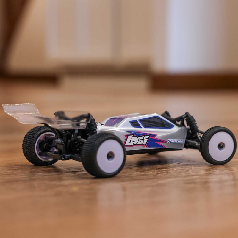 LOSI Micro-B 2WD RTR Silver RC Buggy 1/24 Scale (28)