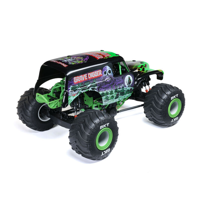 LOSI LMT 2.0 Grave Digger 4X4 Solid Axle Brushless RTR RC Monster Truck 1/8 Scale (14)