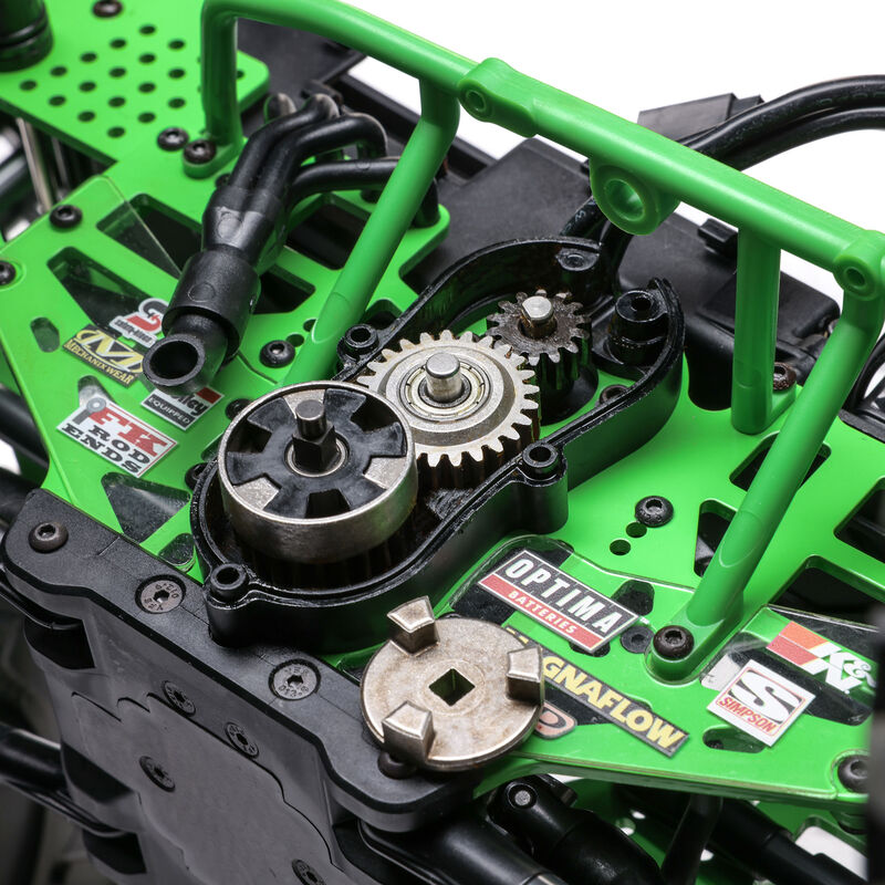 LOSI LMT 2.0 Grave Digger 4X4 Solid Axle Brushless RTR RC Monster Truck 1/8 Scale (2)