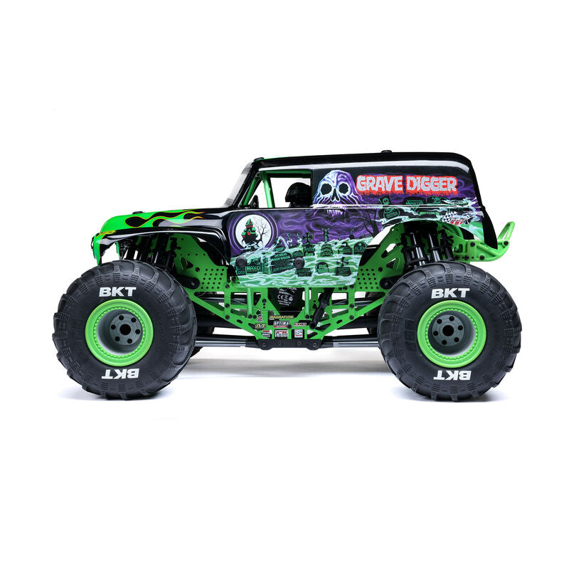 LOSI LMT 2.0 Grave Digger 4X4 Solid Axle Brushless RTR RC Monster Truck 1/8 Scale (13)