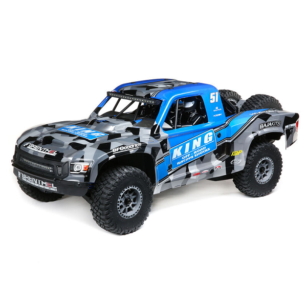 Losi 05021T2 1/6 Super Baja Rey 2.0 RTR 4WD BL Desert Truck - King Shocks (Blue)