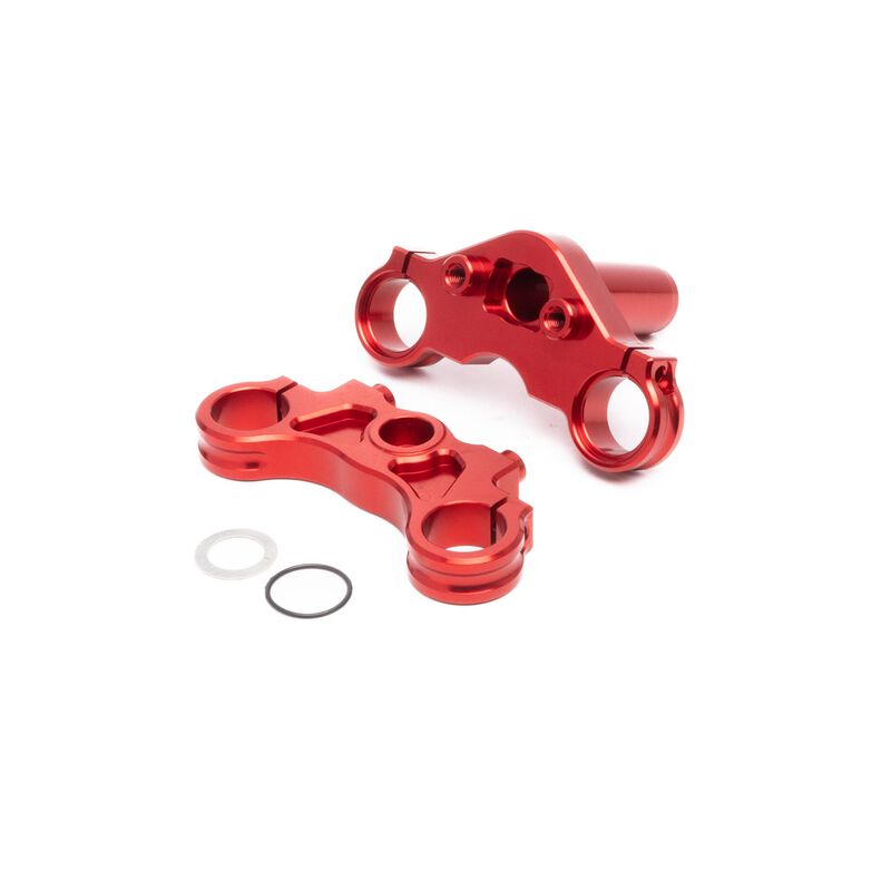 TLR LOSI LOS364002 Aluminum Triple Clamp Set Red: Promoto-MX (8499676709101)