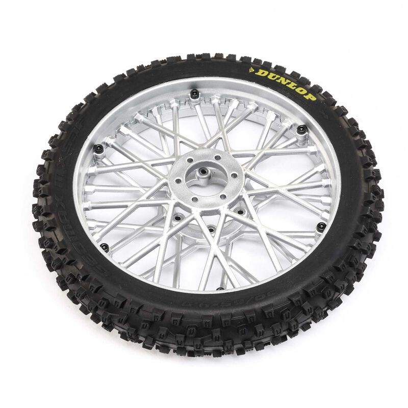 TLR LOSI LOS46006 Dunlop MX53 Front Tire Mounted Chrome: Promoto-MX (8347855061229)