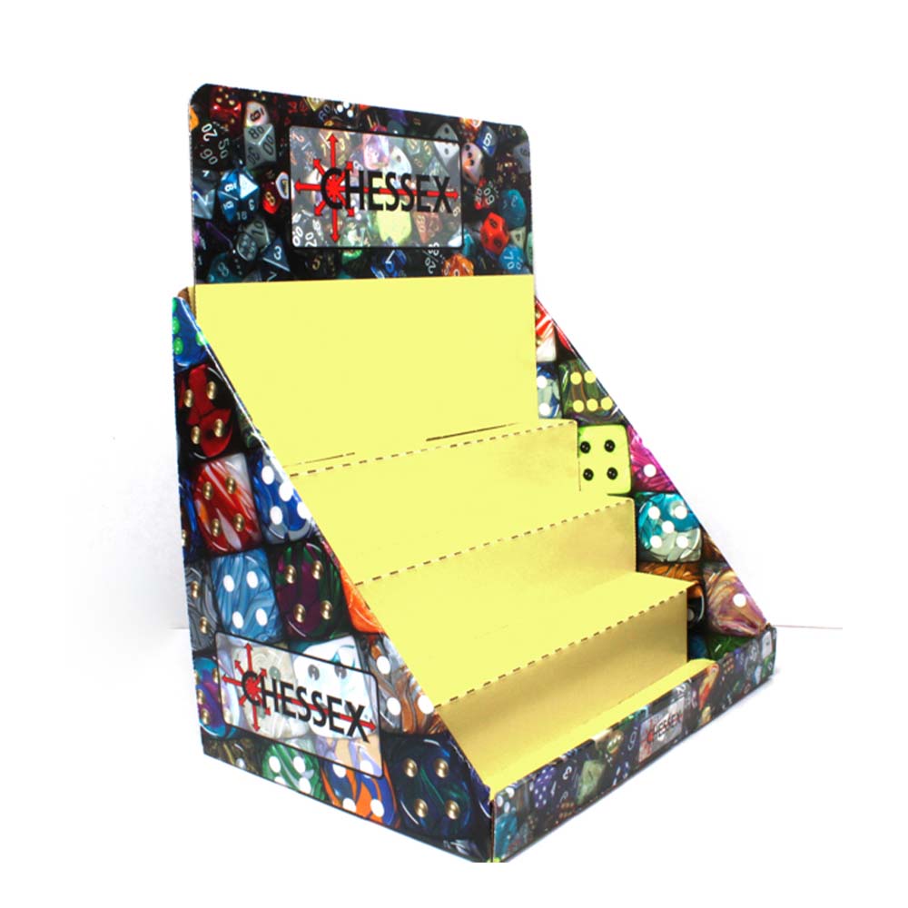 Chessex CHX29981 Large Dice Set Display Cardboard (holds up to 28 sets) (9250468004077)