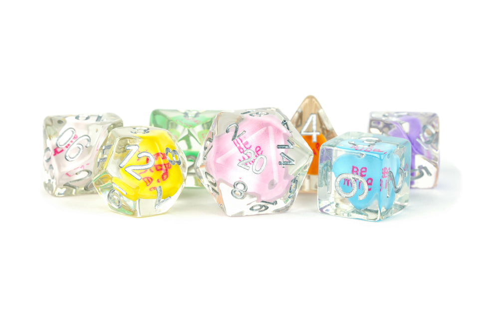 MDG 16mm Resin Poly Dice Set- Love Dice - MDG749