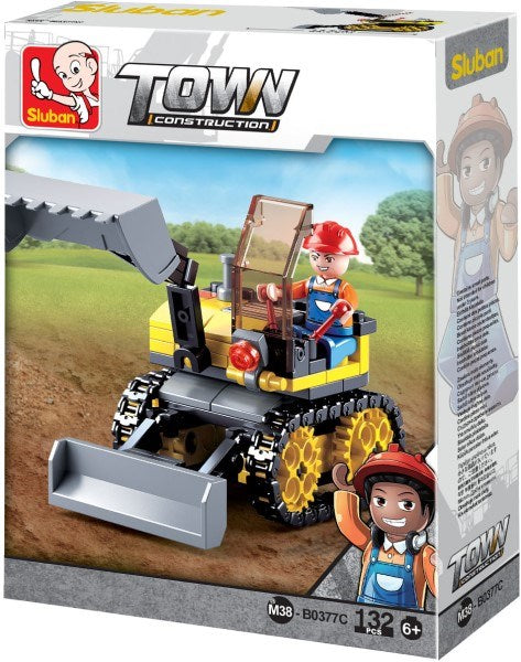 xSluban B0377C Town Construction: Small Excavator (132pcs) (7546236928237)