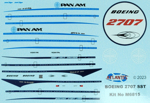 Atlantis Models Boeing SST Markings (3)